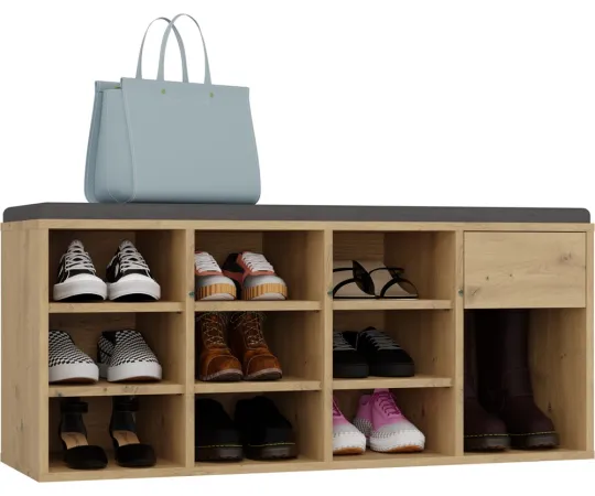 Szafka Na Obuwie Buty Otwarta TALLIN DĄB ARTISAN Do Przedpokoju-1