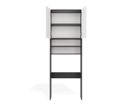 Szafka Łazienkowa na Pralkę POLA DK ANTRACYT BIEL Regał Słupek 180X64X30-11