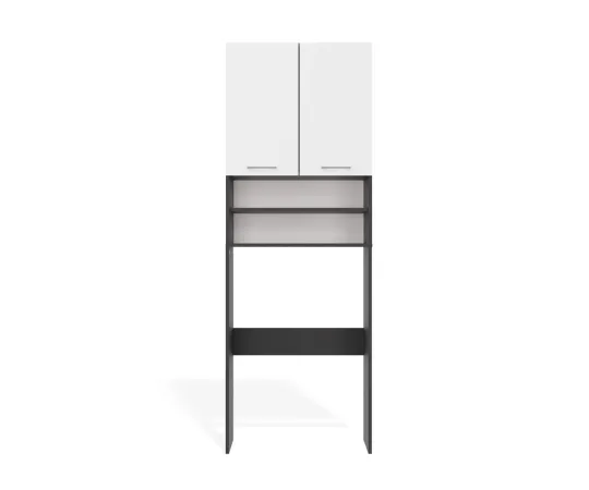 Szafka Łazienkowa na Pralkę POLA DK ANTRACYT BIEL Regał Słupek 180X64X30-13