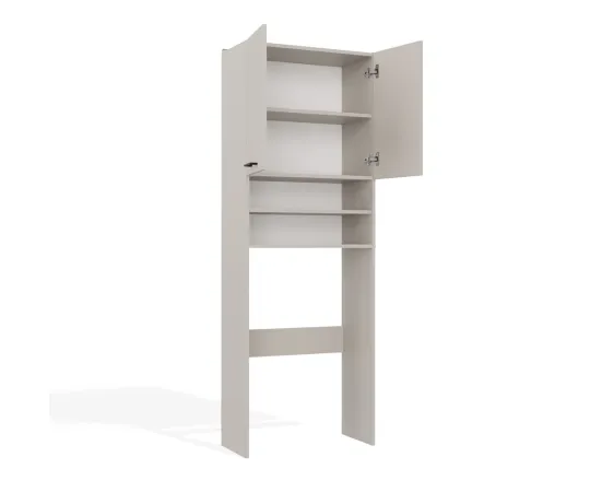 Szafka Łazienkowa na Pralkę POLA DK KASZMIR BEŻ Regał Słupek 180X64X30-6