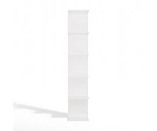 REGAŁ 6P BIAŁY Wysoki 180 Cm 6 Półek Na Książki Segregatory Do Biura Salonu-7