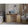 BIURKO ADA DĄB ARTISAN 125 Cm 4 Szuflady Szafka Półki Do Biura Pokoju Na Laptop-2