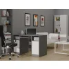 BIURKO DELTA ANTRACYT / BIAŁY 120 Cm 3 Szuflady Szafka Półki Do Biura Pokoju Na Laptop-3