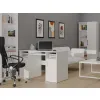 BIURKO DELTA BIAŁE 120 Cm 3 Szuflady Szafka Półki Do Biura Pokoju Na Laptop-2