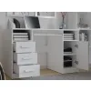 BIURKO DELTA BIAŁE 120 Cm 3 Szuflady Szafka Półki Do Biura Pokoju Na Laptop-3