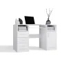 BIURKO DELTA BIAŁE 120 Cm 3 Szuflady Szafka Półki Do Biura Pokoju Na Laptop-6