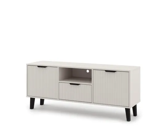 SZAFKA RTV Scandi 2D1S SLIM KASZMIR BEŻ-5