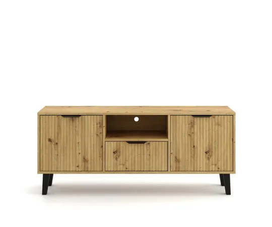 SZAFKA RTV Scandi 2D1S SLIM DĄB ARTISAN-4