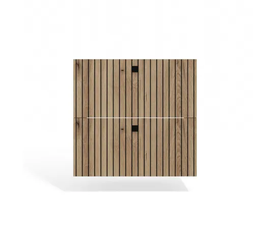 SZAFKA POD UMYWALKĘ TIGO 60 2S DĄB EVOKE 2 SZUFLADY RYFLOWANY FRONT WISZĄCA-12