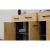 Komoda SIMPLO 3D3S Szafka 3 Szuflady 3 Drzwi ANTRACYT DĄB ARTISAN-4