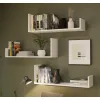 Półki Wiszące KOBI Do Salonu Do Pokoju BIAŁY-6